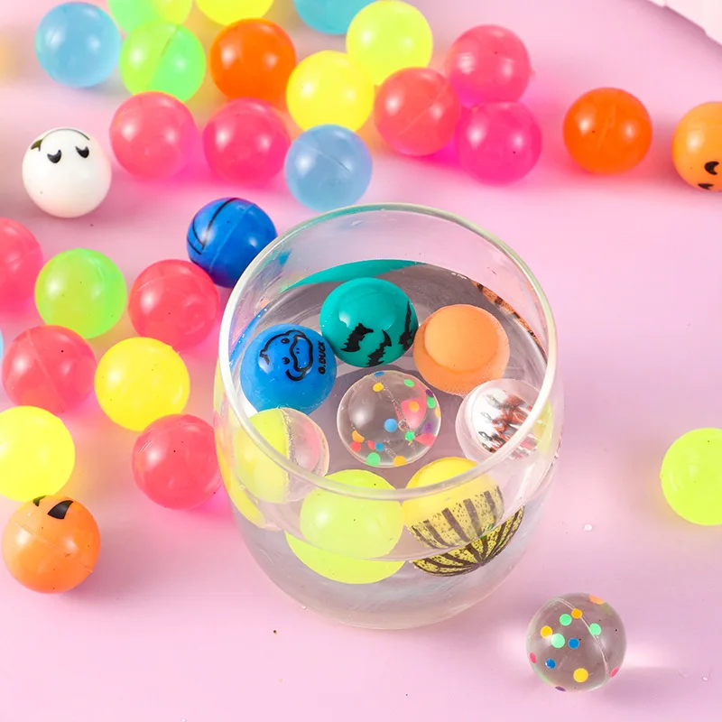 20pcs/bag Mix Multicolor Bouncy Ball Jumping Bead Toys Party Favor Treat Kids Birthday Guest Gifts School Reward Goodie Filler