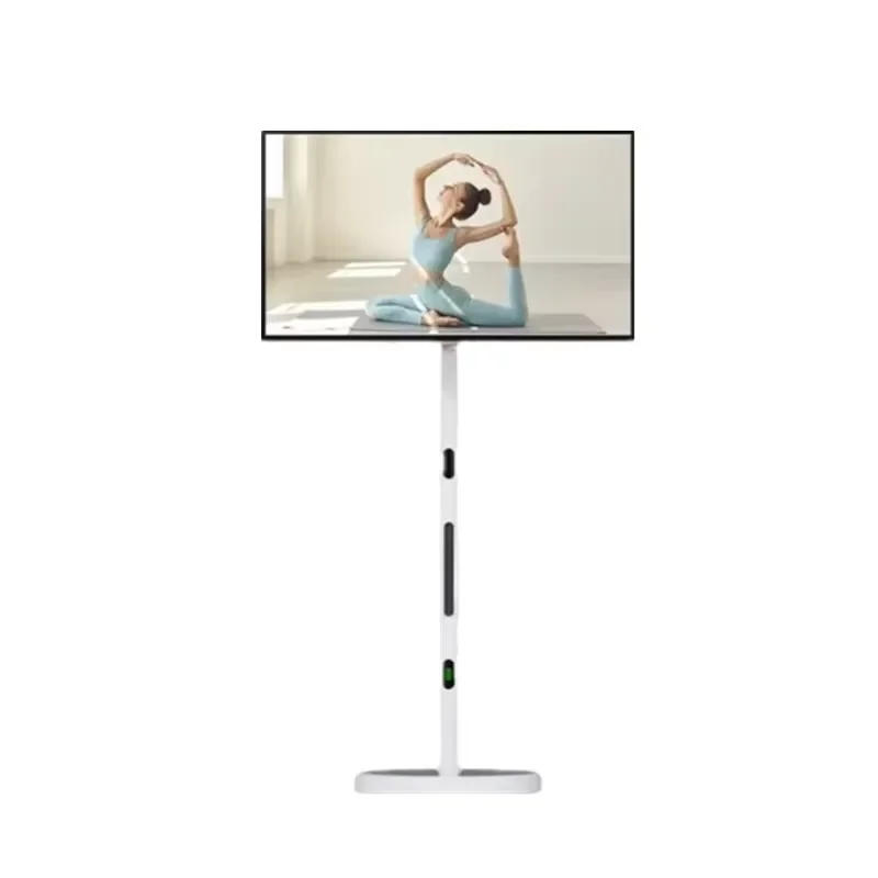 32 Inch Android Touch Screen Floor Standing Interactive Display Wireless Battery Portable Smart TV Digital Signage Kiosk