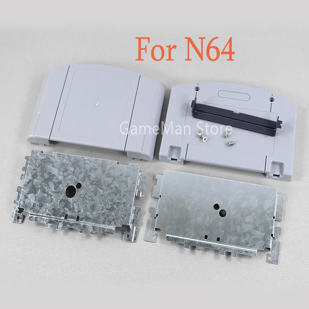 5set per N64 JP custodia per carte da gioco versione ue per scheda Nintendo N64 con custodia rigida di ricambio con supporto in ferro con viti