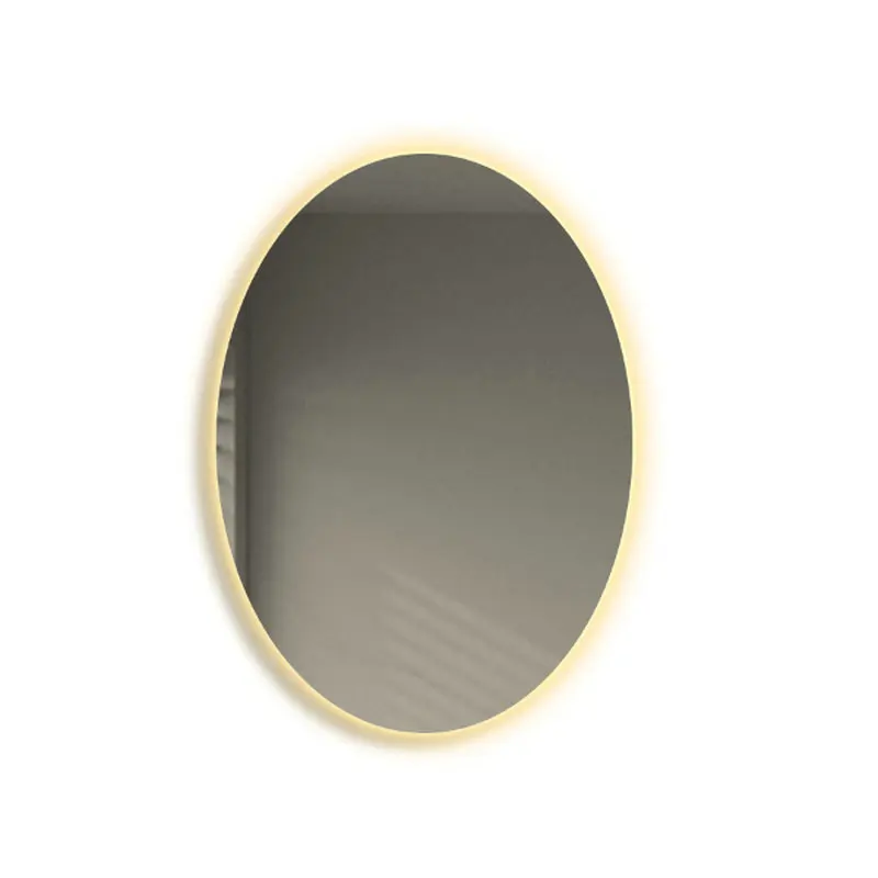 

Умное зеркало l Овальное зеркало для ванной комнаты, противотуманное, с подсветкой для макияжа, настенное, светящееся для ванной комнаты