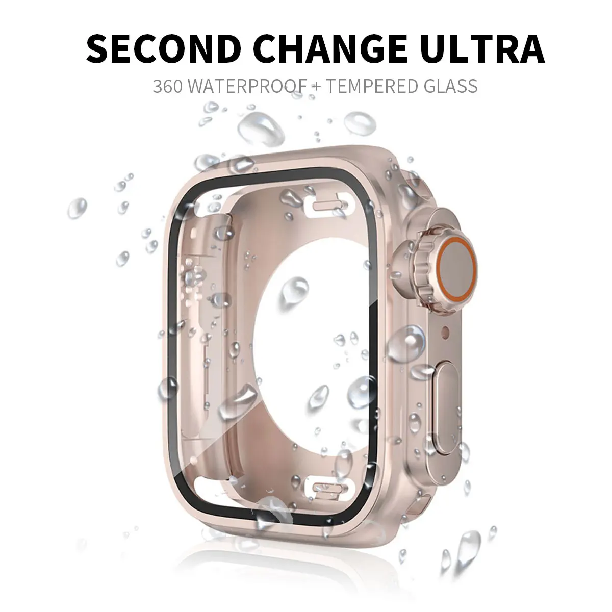 Protetor de Tela Impermeável para Apple Watch, Atualização para iWatch, Transparente Ultra Case, 41mm, 987, 45mm, 40mm, 654SE, 44mm, 49mm