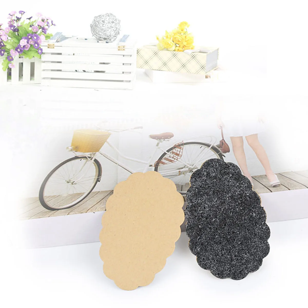 

1Pair Anti-Slip Sole Protector Black High Heel Sole Sticker for Women Shoes Strong Adhesive Non-Slip Shoe Grips