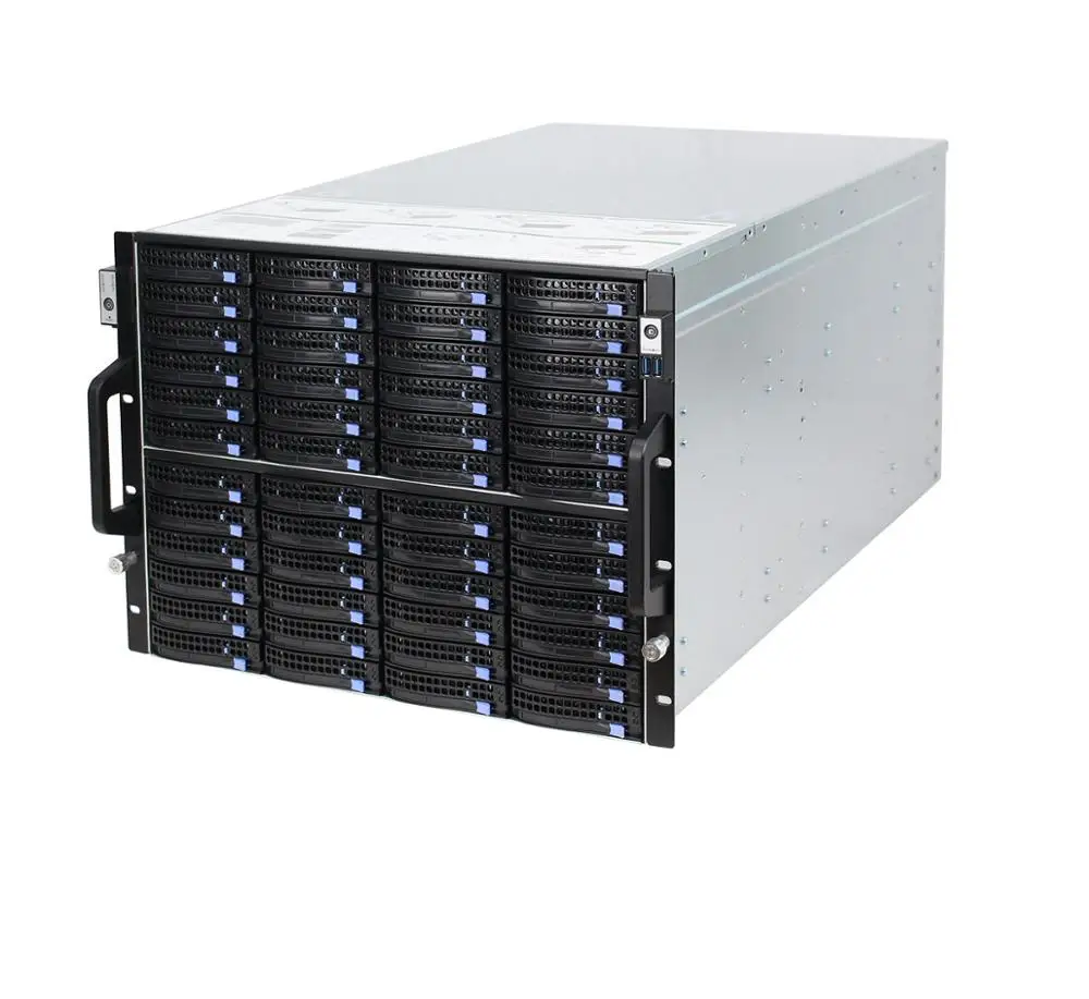 Huge storage 8u 72 bays hot swap server chassis with backplane