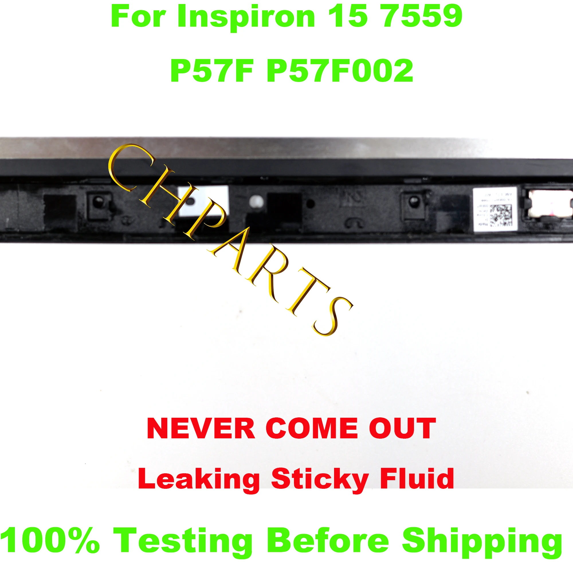 15.6" 4K UHD 3840*2160 LCD Touch Screen Digitizer Panel Replacement Assembly For Dell Inspiron 15 7557 7559 P57F P57F002