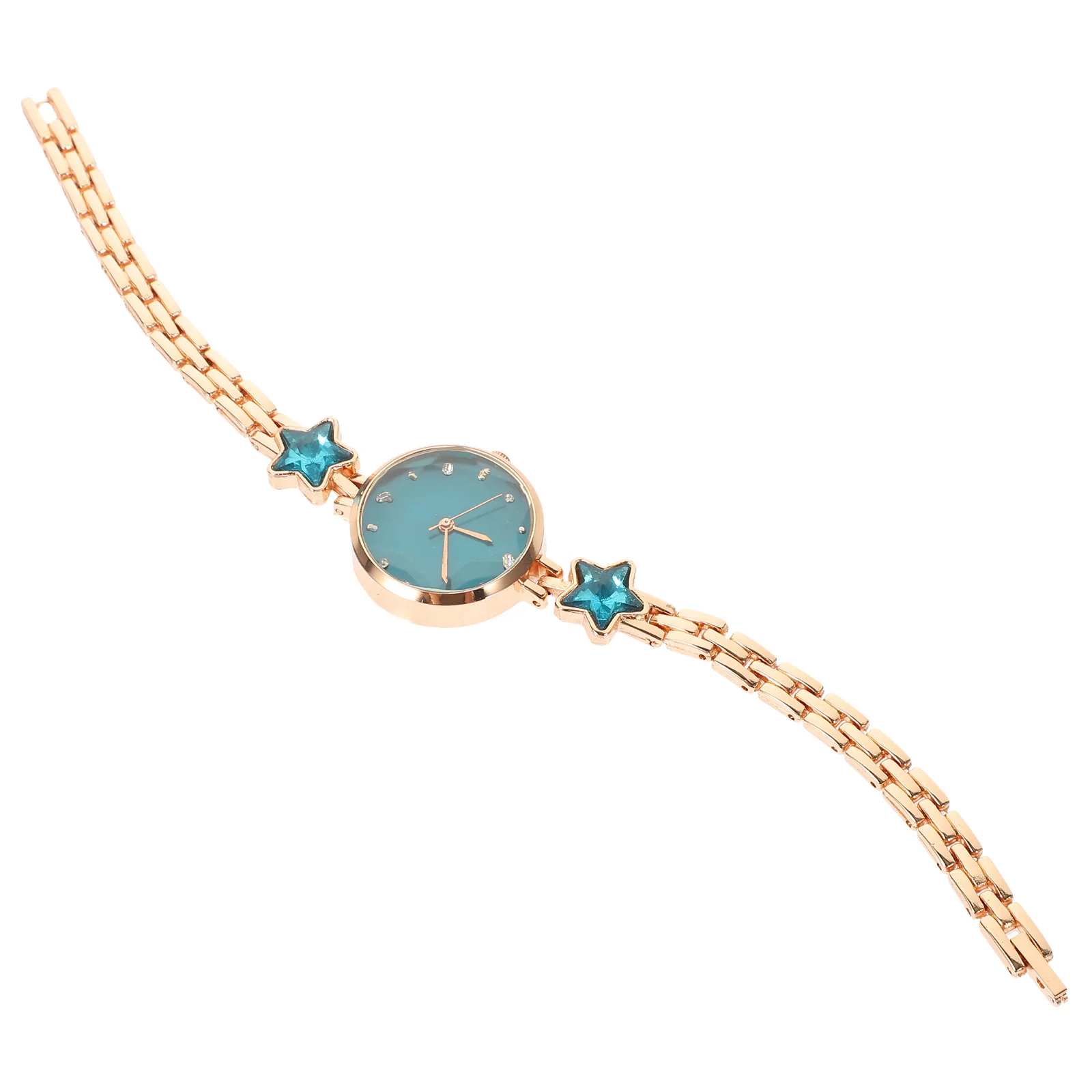 

Watch Blue Star Shaped Rhinestone Quartz Wristwatch Waterproof Wrist Accessories Alloy Wrist Decoration Accessory