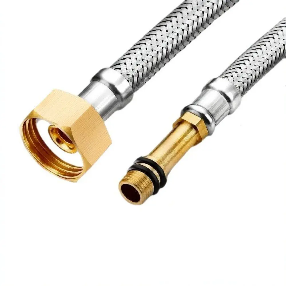 Stainless Steel Braided Water Hose Connector Flexible Faucet Supply Line For Modern Basin Sink Bathroom Pipe
