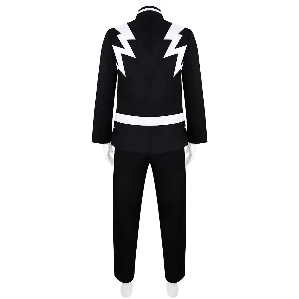 Anime My Hero Academia Cosplay Costume Kaminari Denki Short Hairpin Black Uniform Suit Halloween Christmas Party Outfit Prop