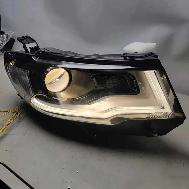 Car Styling Car Headlight Assembly For Jeep Compass 2017-2020 with LED day running light turn signal HID/halogen  headl lamp