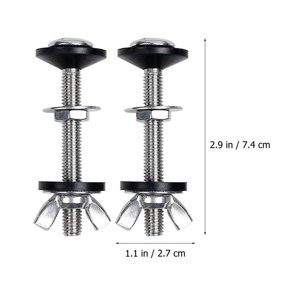 

2 set 2 Sets Fastening Seat Seat Bolts Replacement Kit For Repair Kit Toilet Bolts For Toilet Tank Replacement Parts