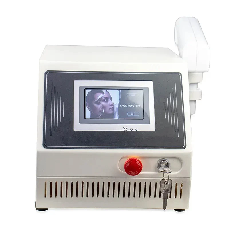 Portable 1320 1064 532nm Q Switched ND YAG Laser Tattoo Removal Machine Red Aiming Touch Screen Painless for Skin Rejuvenation