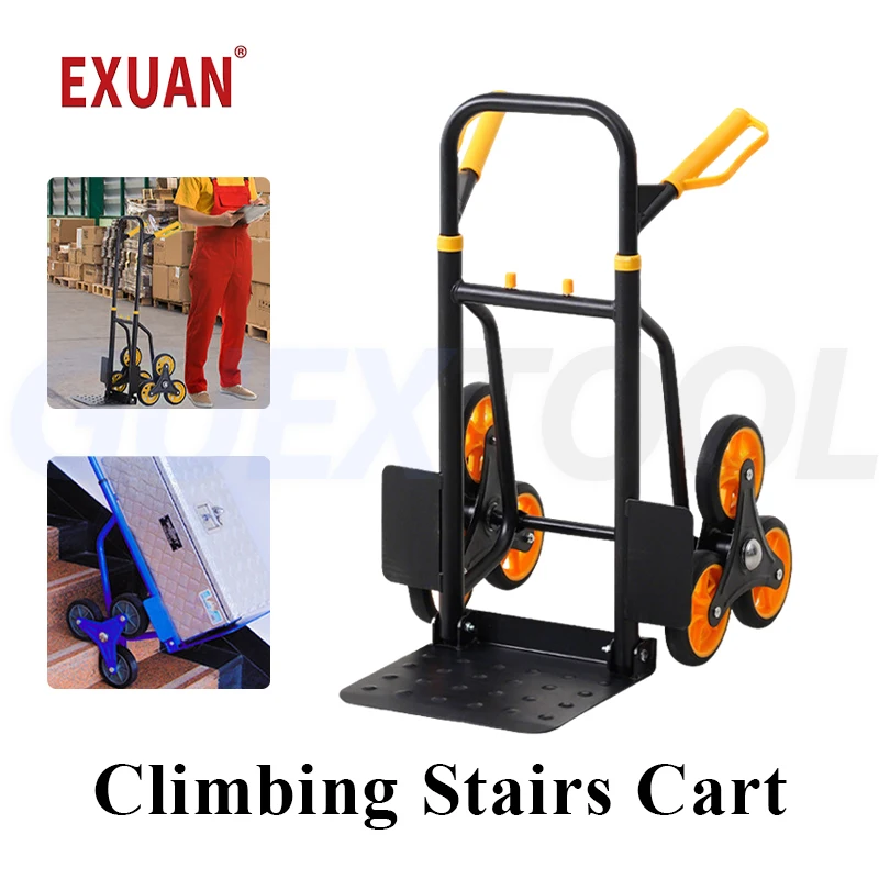 foldable-hand-pull-stair-climbing-transport-cart-portable-manual-towing-small-dolly-household-goods-moving-trailer-for-staircase