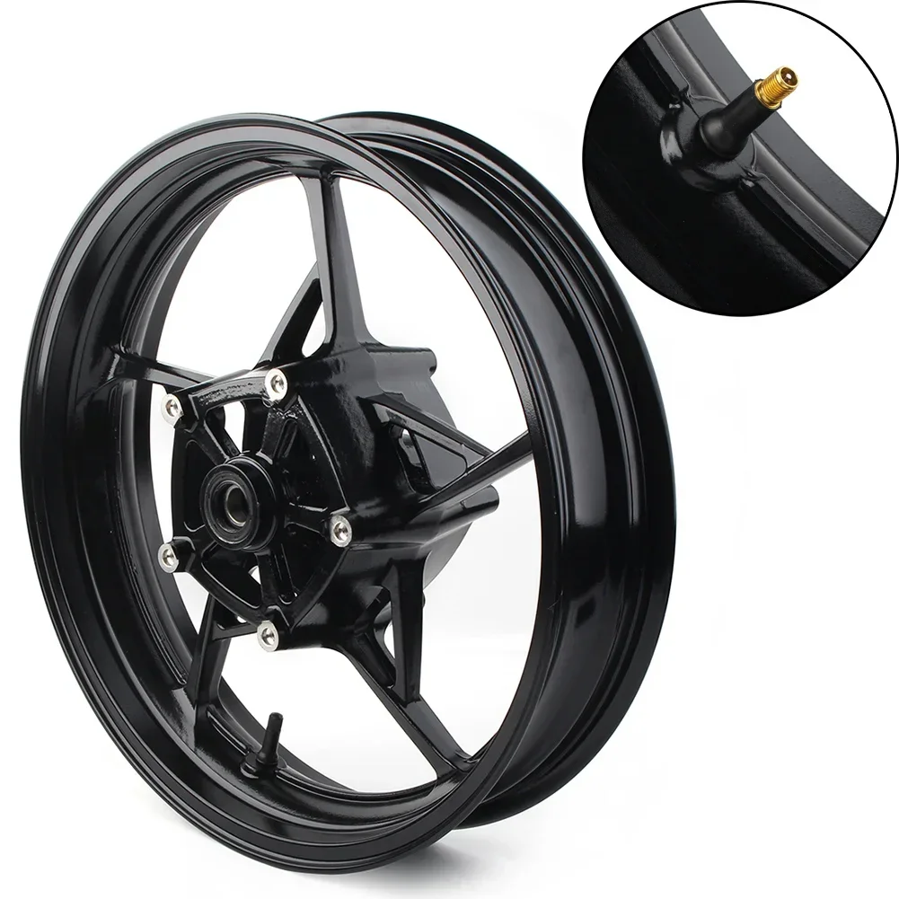 

For Kawasaki Ninja 650 EX650 Z650 Z900 2017 2018 2019 2020 Motorcycle Front Wheel Rim Black Aluminum Alloy