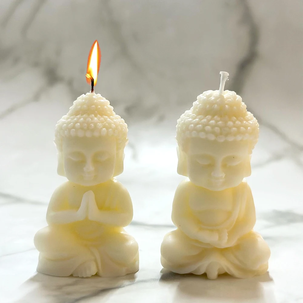 3D Maitreya silikonowe formy do świec DIY kościół budda Making tynk żywica epoksydowa aromat mydło czekoladowe formy do pieczenia Home Decor