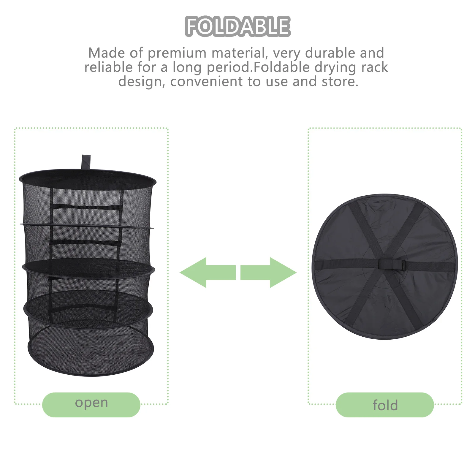 

Herb Folding Drying Net Flower and Rack Vegetable Small Steel Ring Hanging Dryer