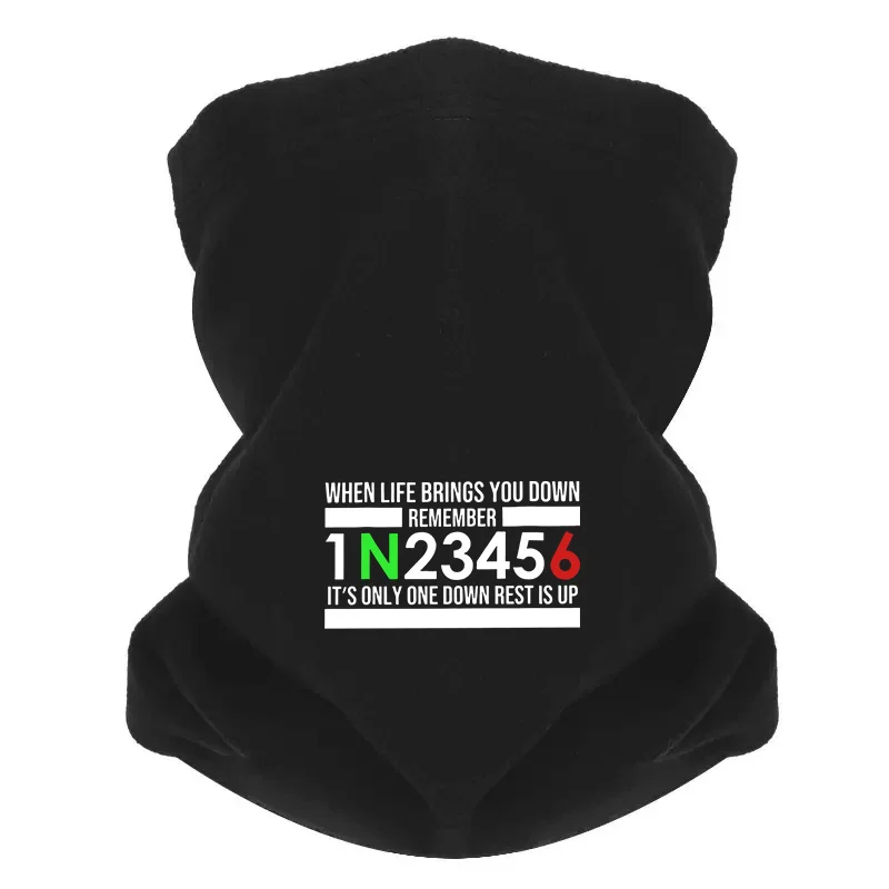 Motorcycle gears,upward life,positivity Men Windproof Scarf Mask Neck Gaiter Hat Women cap Headgear Outdoor Keep Warm Winter Mul