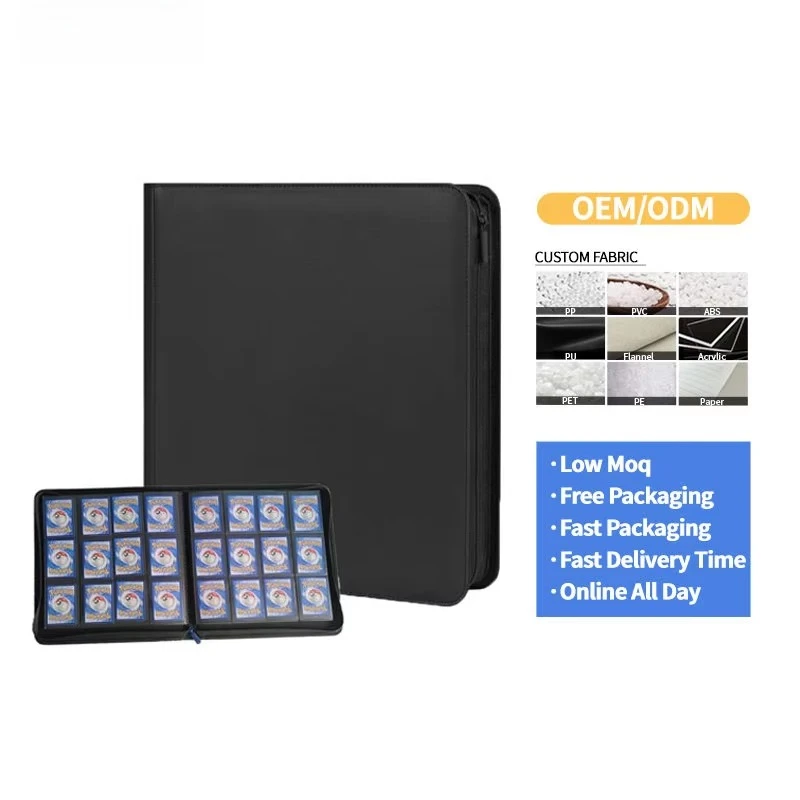 Premium 12 Pocket Trading Card Binder Pu Leather Album Wholesale Waterproof Photo Album