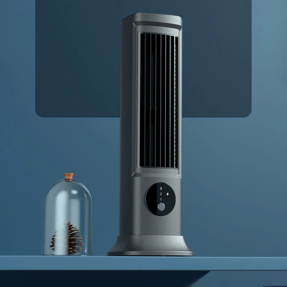 USB Rechargeable Portable Table Fan Small Desk Fan 3 Speeds Desktop Fan Quiet Cooling for Bedroom Home Office