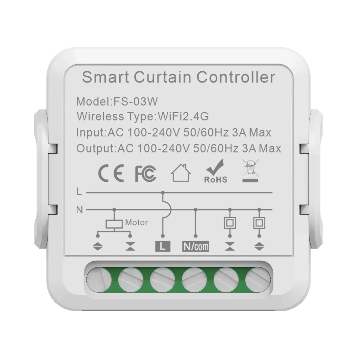 

Модуль переключения занавесок с Wi-Fi, с Alexa Goo-gle Home