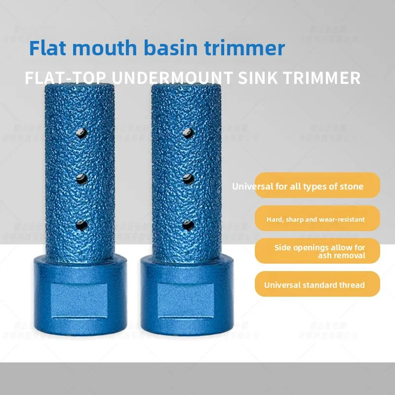 Brazed Diamond Router Bit for Undermount Sink Slotting Tile Marble Vitrified Tile Grinding