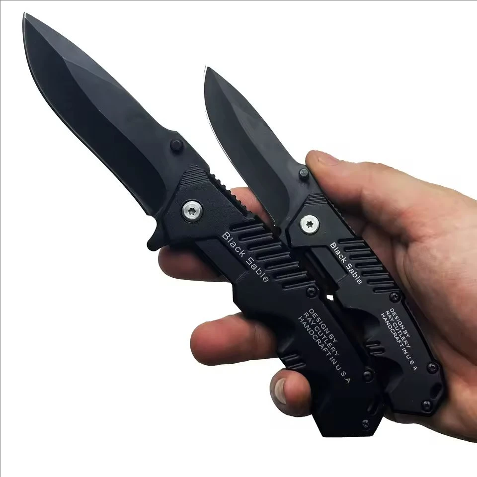 Stainless steel camping outdoor folding knife, self-defense mini folding knife, high hardness survival knife,multi-purpose knife