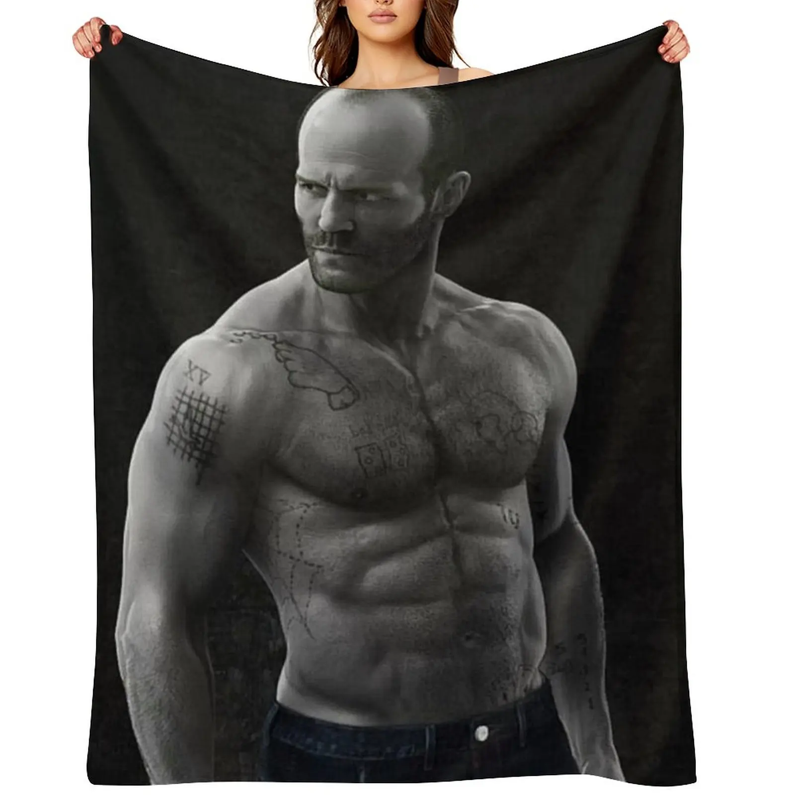 

jason statham Throw Blanket warm for winter Tourist Polar Bed linens Blankets