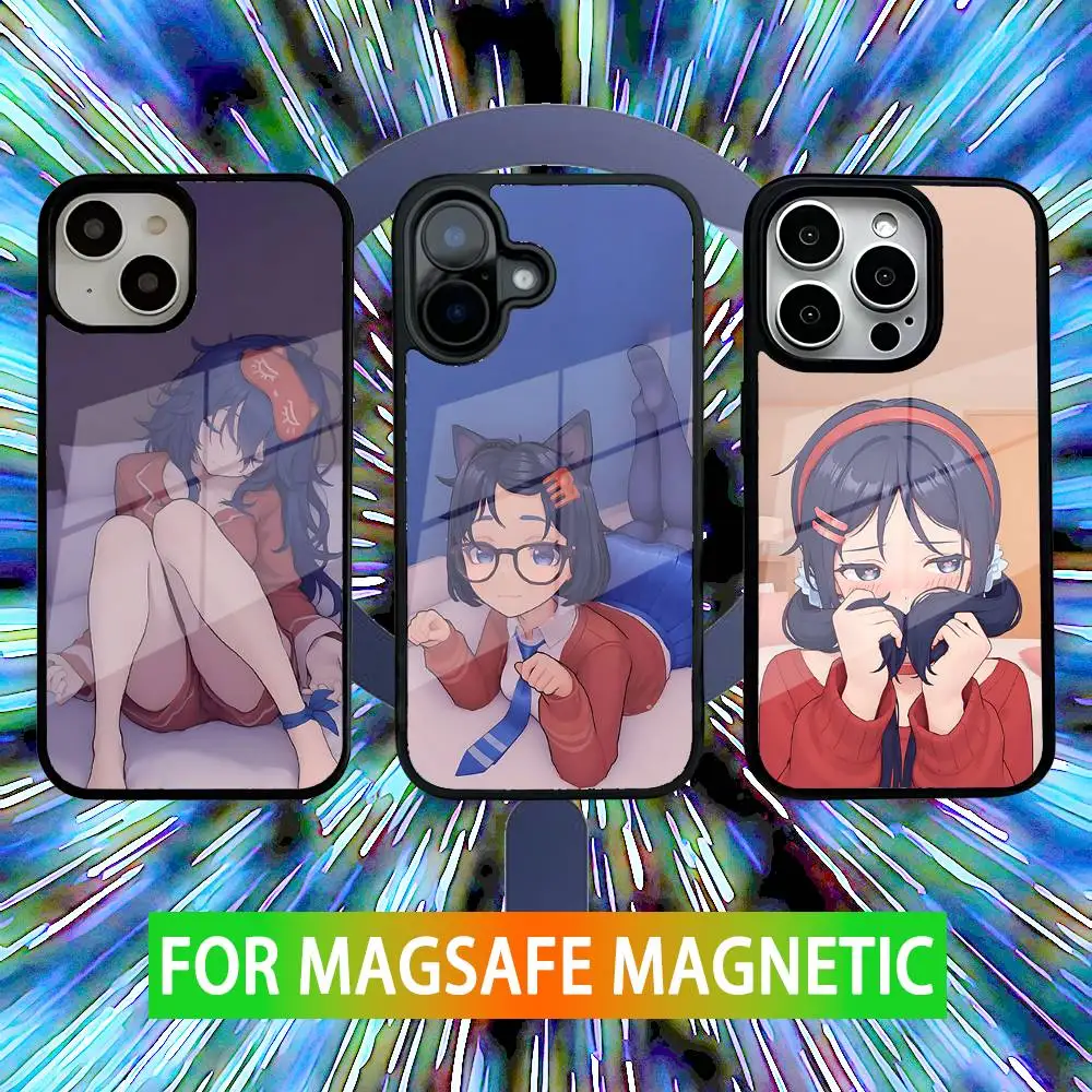

Game M-MiSide Cute Mita Phone Case For iPhone 16,15,14,13,12,11,Pro,Max,Plus,Mini,SE New Magsafe Magnetic Wireless Charging