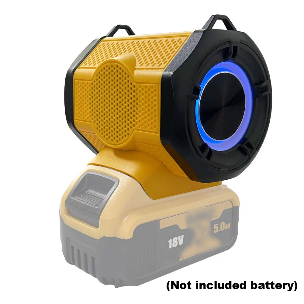

Bluetooth-динамик для аккумулятора Dewalt 20 В, 60 В, небольшой беспроводной динамик мощностью 30 Вт для рабочих объектов, дома и вечеринок (батарея в комплект не входит)