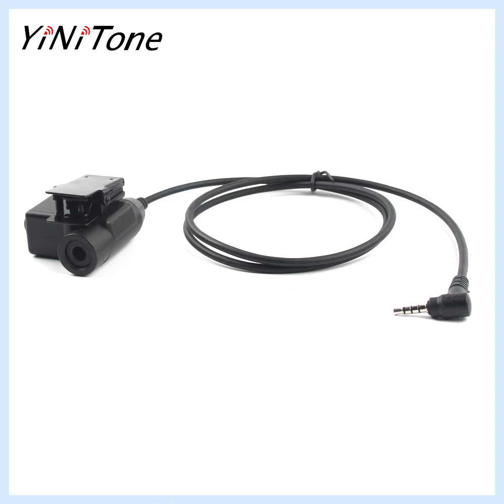 

Ham Radio Walkie Talkie U94 PTT Headset Adapter 3.5mm 1-Pin For YAESU For VERTEX VX-5R VX-3R Retevis RT40 RB15 RB615