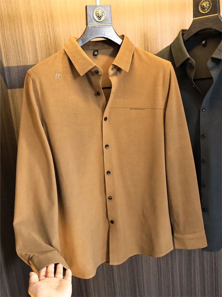 

Удобный длинный све, повседневный мужской теплый повседневный воротник-стойка, осенний модный цветной деловой повседневный воротник