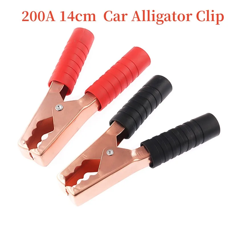 1/2/5Pcs  200A 14cm Car Alligator ClipBattery Clamps Large Alligator Clips Connector Plug Power Car Accumulator Clip Red Black