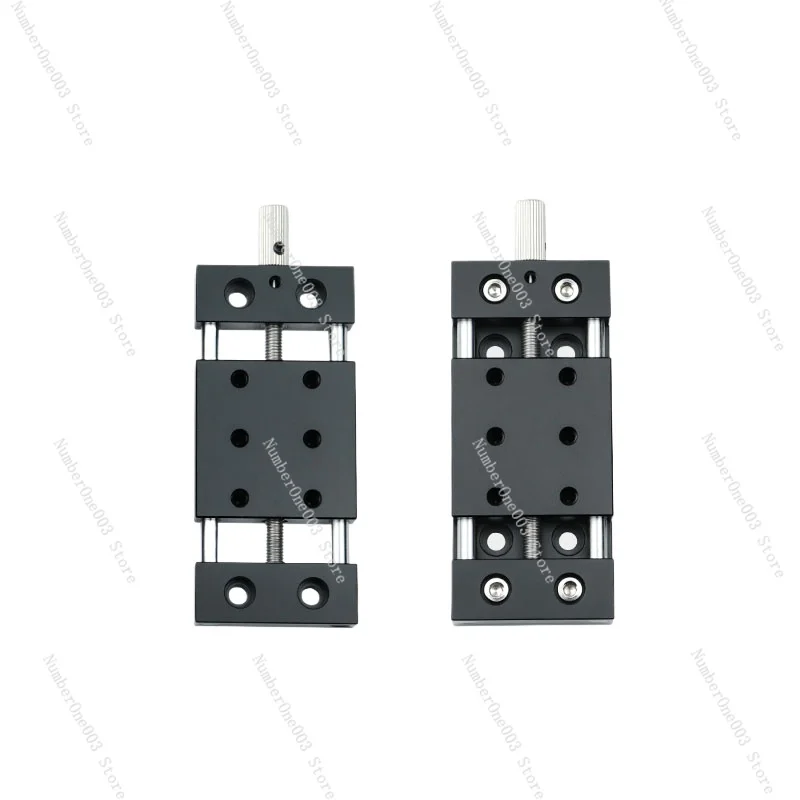 X-Axis Manual Displacement Sliding Table Precision Feed Screw Rod Optical Axis Guide Rail Platform Fine Adjustment