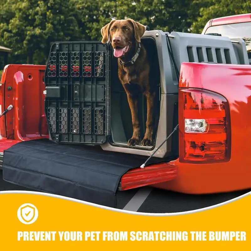 

SUV Cargo Liner Floor Mat Pet-Friendly Wear-Resistant Rear Bumper Guard Wide Coverage Lightweight Floor Mat For Vehicle