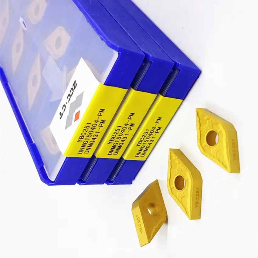 

DNMG150404-PM YBC251/DNMG150408-PM YBC251/DNMG150412-PM YBC251 DNMG431 DNMG432 DNMG433 ZCC.CT Твердосплавные пластины с ЧПУ Токарное лезвие