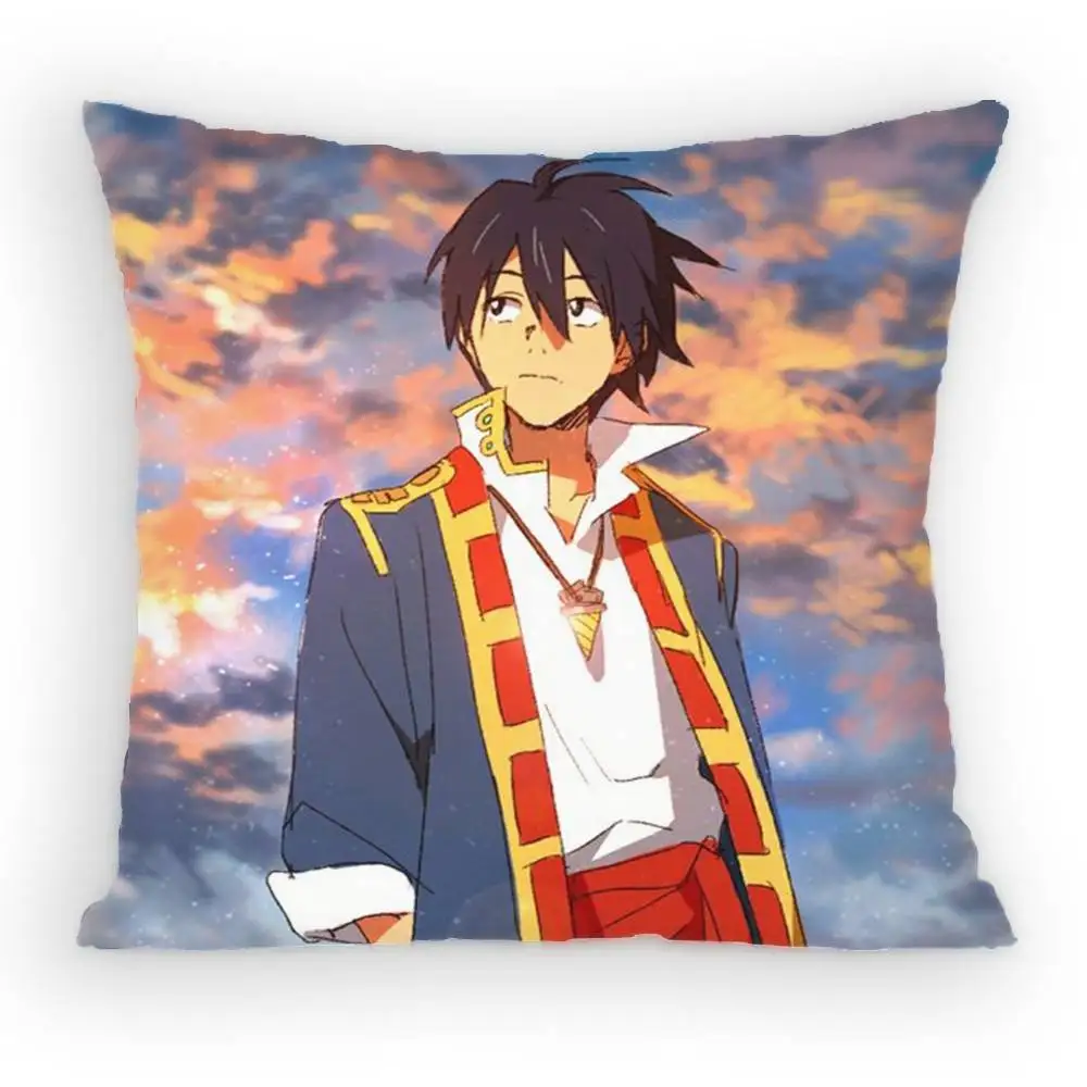 Gurren Lagann Simon Pillow Case Sofa Living Room for Bedroom car Headboard Backrest Cushion Square Cushion Nap Time