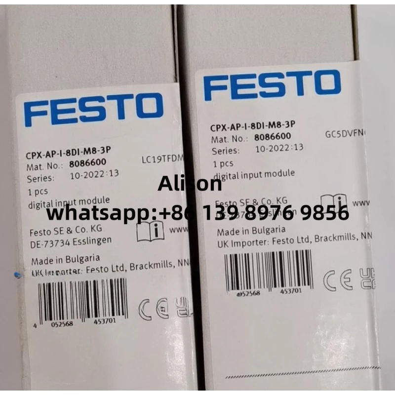 

FESTO 8086600 CPX-AP-I-8DI-M8-3P