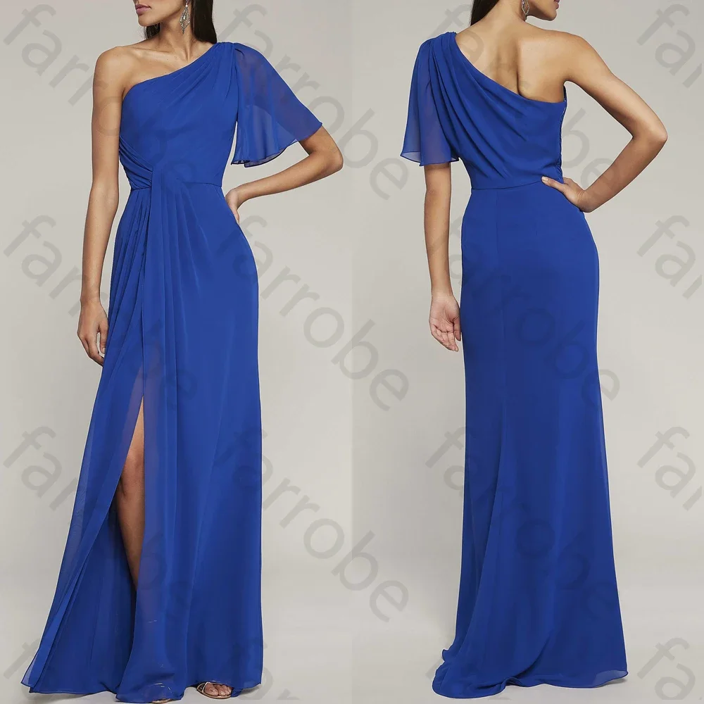 

Элегантное платье на одно плечо по индивидуальному заказу, вечерние платья трапециевидной формы, официальное изысканное платье высокого качества для выпускного вечера для женщин