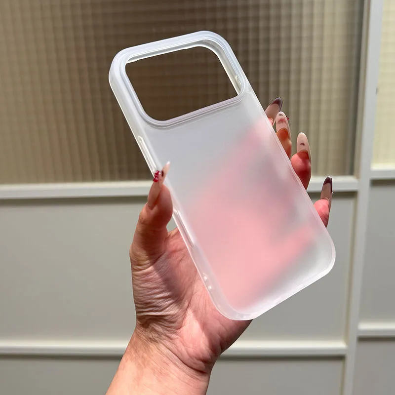 Capa Fosca Transparente Macia 17e para iPhone Air 17 Pro Max 16E 16 15 14 13 12 11 Pro Max XR X S Max 7 8 Plus SE 2 3