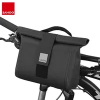 Sahoo 112031 Handlebar Bag 2L Large Capacity Front Crossbar Storage Pouch Multifunctional Bike Frame Basket Cycle Accessories