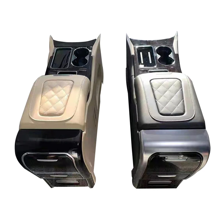 

Car Interior Modification with Refrigerator Armrest Box for Alphard