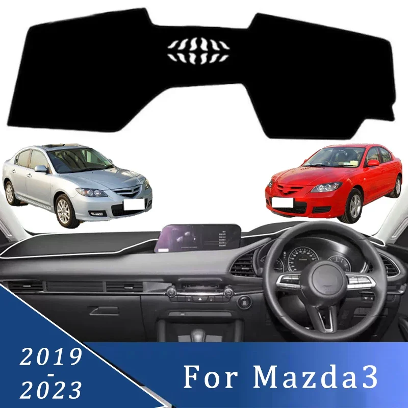 

For Mazda 3 2019-2023 Models Car Dashboard Cover Sun Shade Mats Avoid Light Pads Instrument Panel Protective Car Accessories