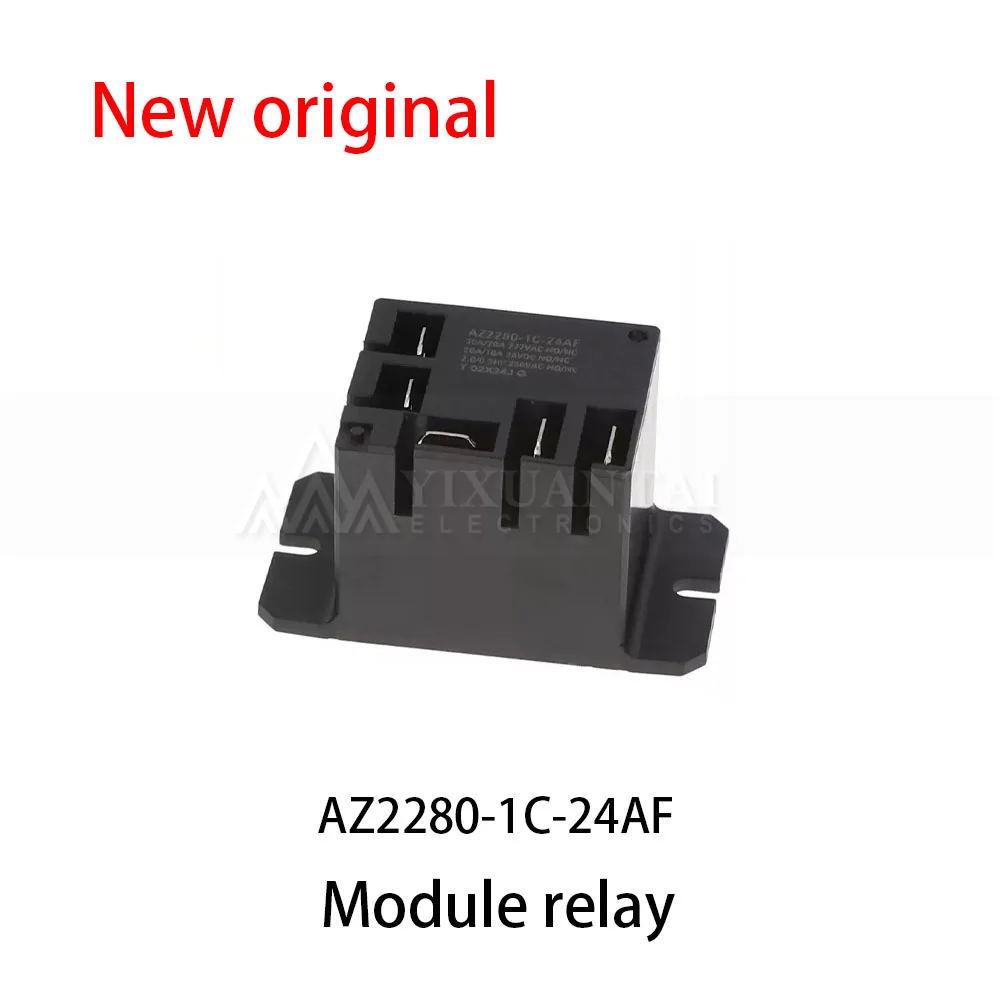 (10pcs) 100% New relay AZ2280-1C-24AF 5 plug-in pieces, one opening and one closing, 30A 24VAC AC24V