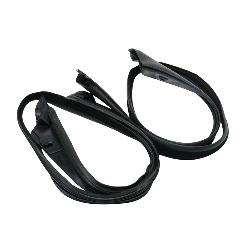 Front L+ R Door Rubber Weatherstrip Seal 2PCS For BMW F01 F02 740I 750I 740Li–51337178007 51337178008-A74F