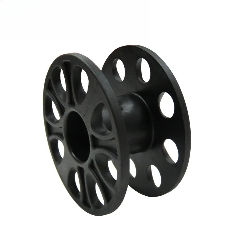 30m POM Plastic Reel for Dive SMB - Surface Marker Buoy Line Spool for Sidemount/Backplate/BCD, with Hook/No Hook Options