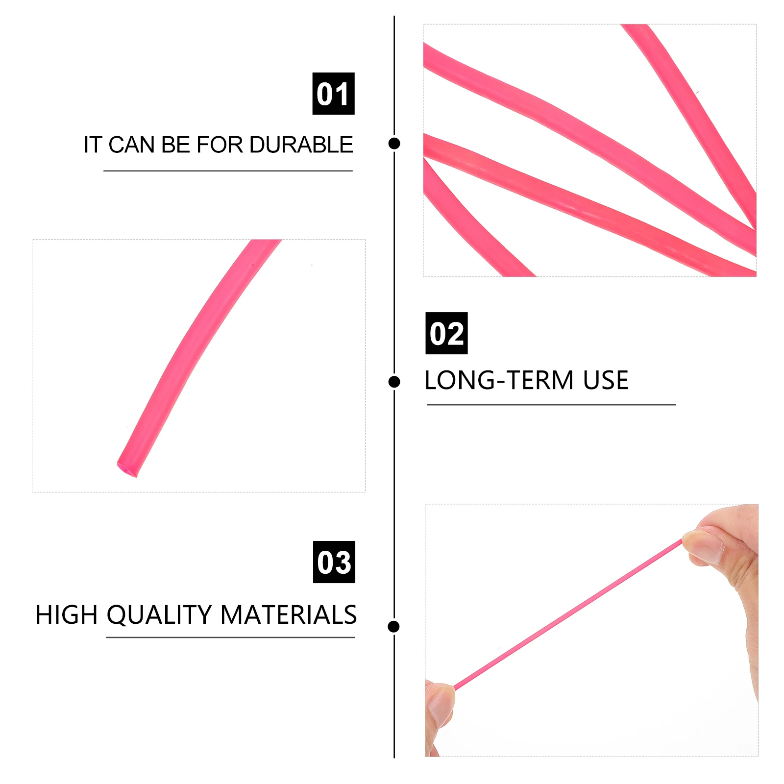 

4 pcs Yangqin Pipe Rubber Accessories Elastic Protective Cover Anti-Oxidation Clear Sound for Dulcimer