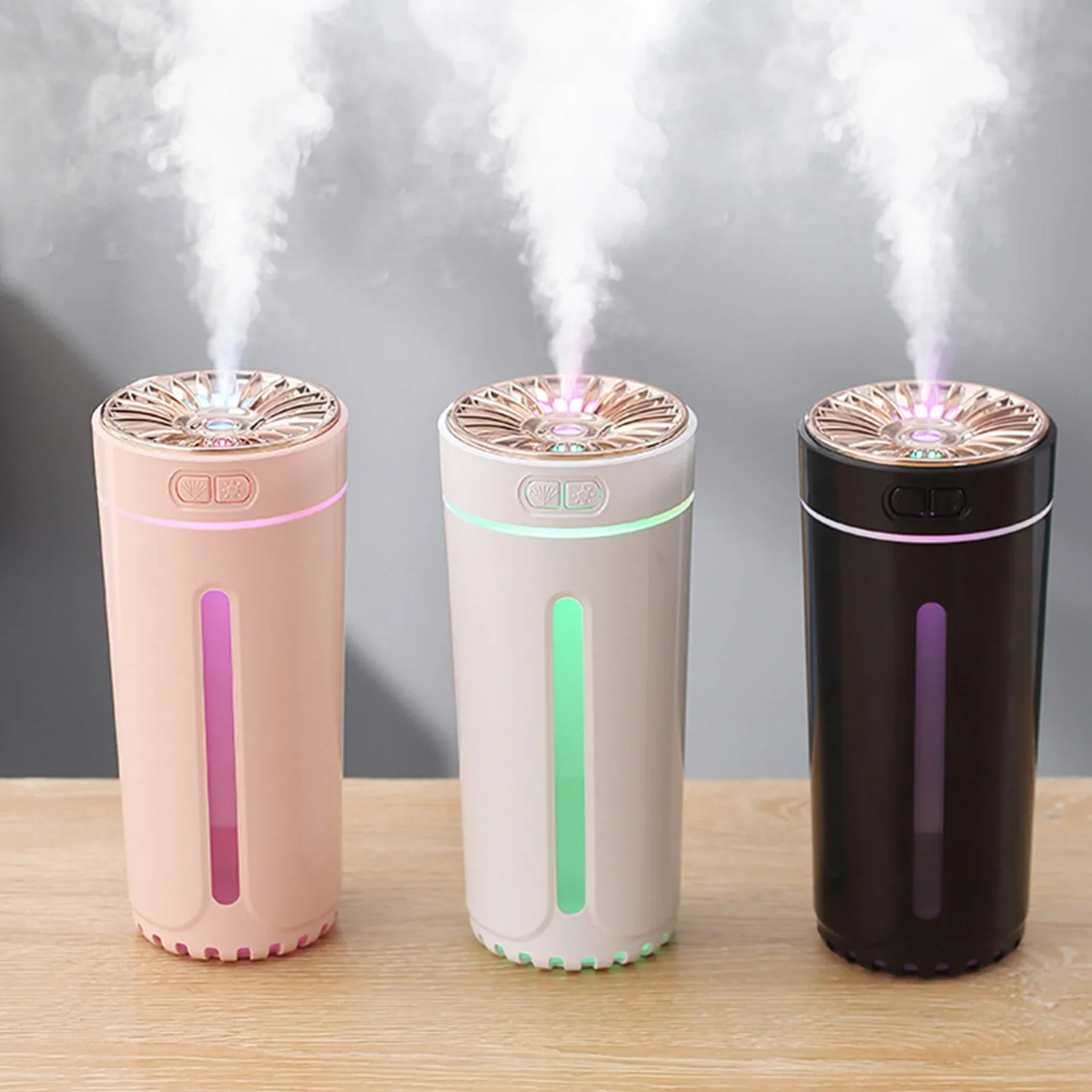 Portable 300ml Ultrasonic Humidifier USB Car Air Freshener Mist Maker Fogger With Colorful LED Night Light Home Aroma Diffuser