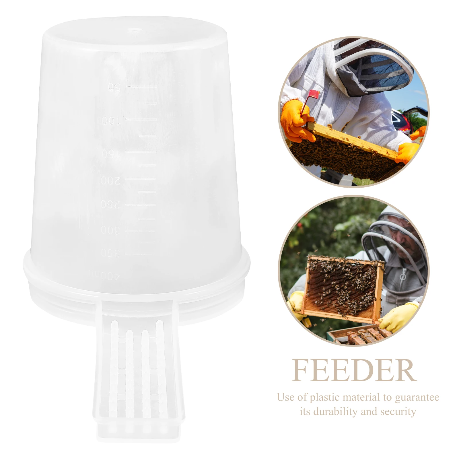 

Plastic Bee Waterer Feeder Garden Small Cup Beekeeping Tools Portable Water Energy Saving Efficient