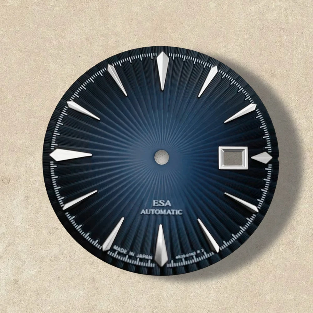 35mm Cocktail S Dial Fit NH35/NH36 Movement High-Quality Vertical Grain Dial Watch Modification Accessories