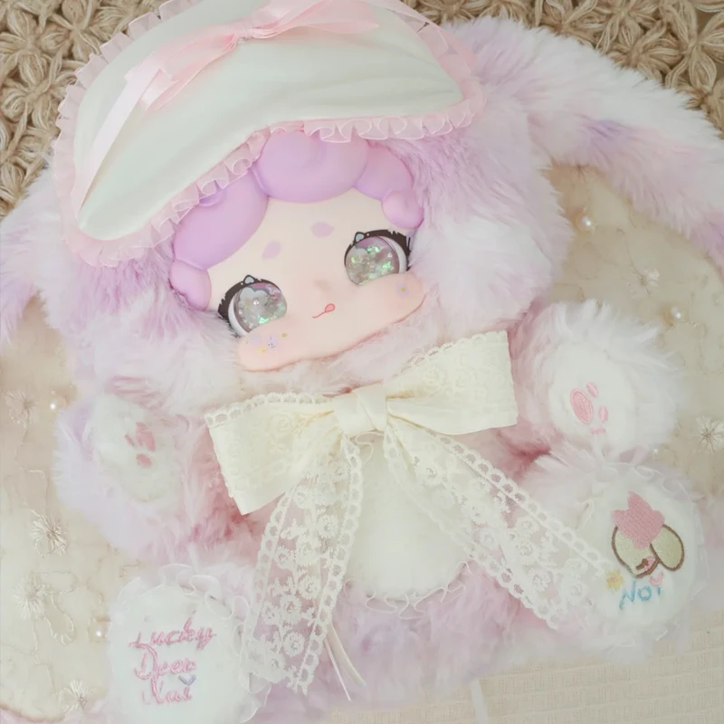 

LuckyDeerNai Sweet Tea Rabbit Series Blind Box Cute Bunny Vinyl Plush Surprise Bag 600% LuckyDeerNai Mystery Box Home Decor Toys