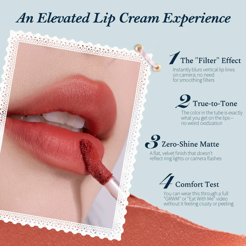 Flowerknows Lip Stick Bunny Garden Collection Cloud Lip Cream Waterproof Long Lasting Lipstick Korean Makeup