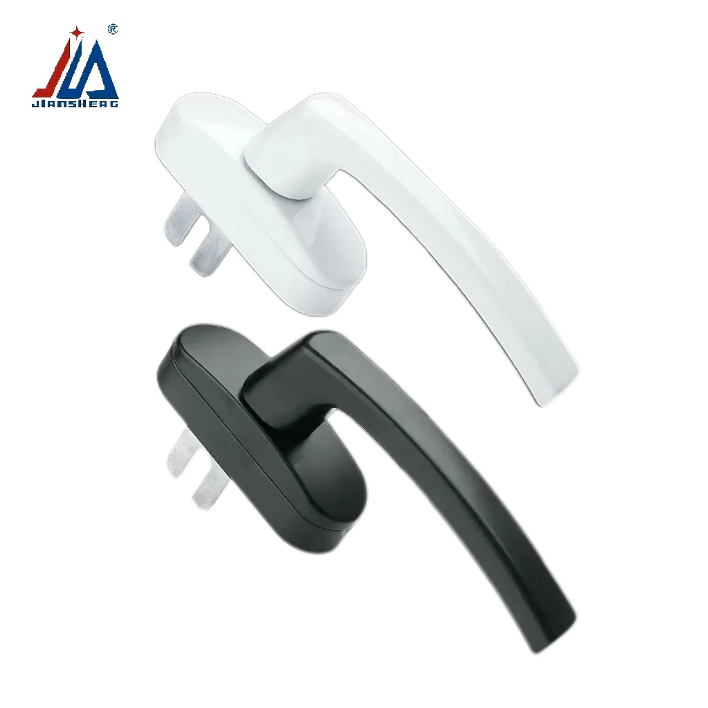 مقبض تشغيل ثنائي عالي الجودة، تصميم حديث، قفل نافذة بابية دوارة، مقبض نافذة سحب من الألومنيوم